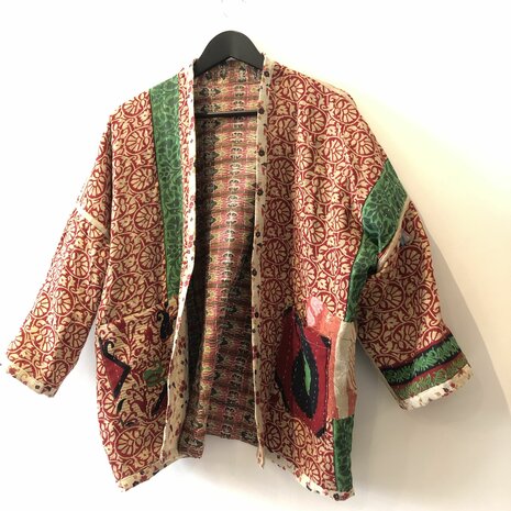 Kantha jack reversible - aan twee kanten draagbaar - free size