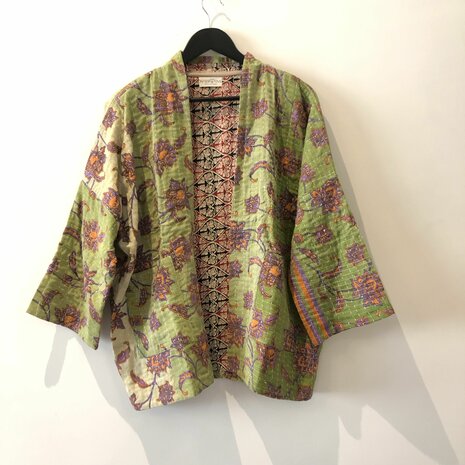 Kantha jack reversible - aan twee kanten draagbaar - free size
