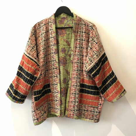 Kantha jack reversible - aan twee kanten draagbaar - free size