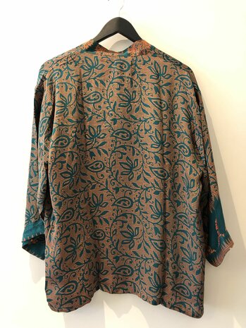 Kimono blouse vestje - 100% zijde