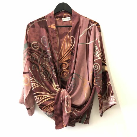 Kimono blouse vestje - 100% zijde