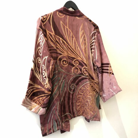 Kimono blouse vestje - 100% zijde