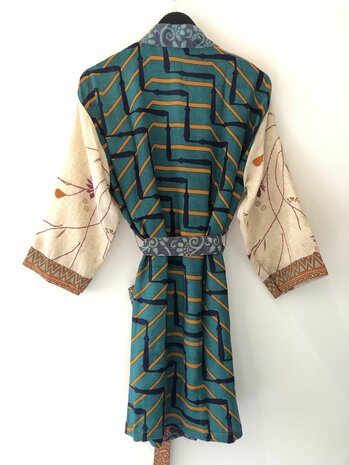 Silk kimono halflang