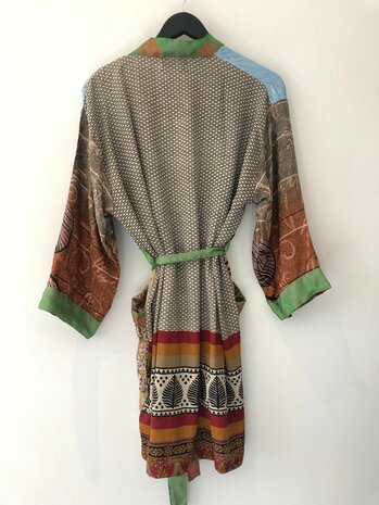 B-keuze Silk kimono halflang