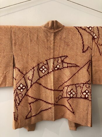 Japanse Haori zijde kimono jasje met tie dye