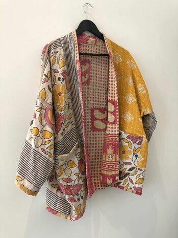 Kantha jack reversible - aan twee kanten draagbaar - free size