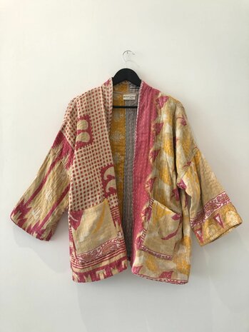 Kantha jack reversible - aan twee kanten draagbaar - free size