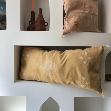 Sabra silk - cactus zijde kussen 50x95cm