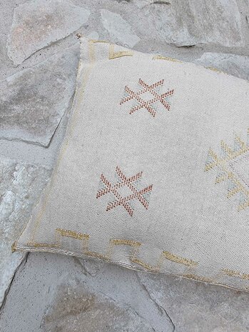 Sabra silk - cactus zijde kussen 50x95cm