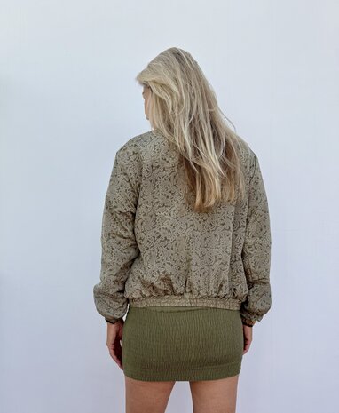 Bomber jasje Indian Sari (maat 36/38)