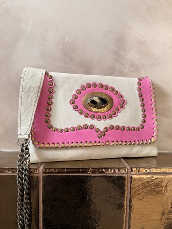 Leren tasje Pink Pony