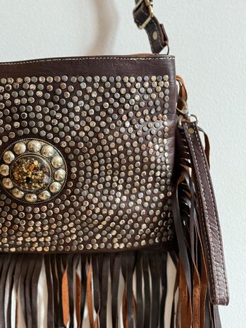 Bohemian Bag Dark Chocolate & Kastanje Bruin