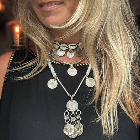 Ketting met vintage munten