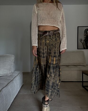 Tye Dye broek met split Army