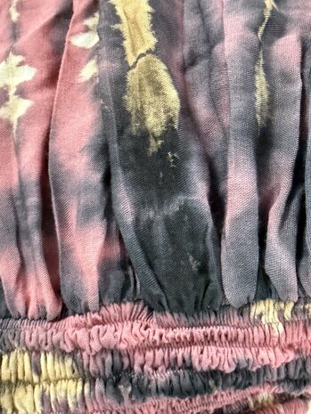 Tye Dye broek met split Rose