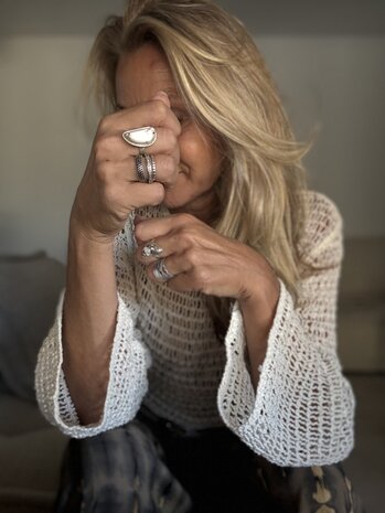 Sterling zilveren ring met Jaspis steen