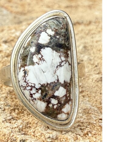 Sterling zilveren ring met Jaspis steen