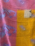 Kantha quilt uit india - 2 zijdig_