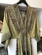 Bohemian dress 70% zijde - one size fits most