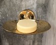 Brass zeepbakje - mooi gedecoreerd - goudkleurig
