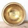 40-44cm Hammered brass / goudkleurige Marokkaanse waskom