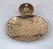 Brass zeepbakje - mooi gedecoreerd - goudkleurig_