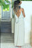 Giulia jurk met blote rug - linnen uit Bali /  Vanouch_