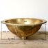 30-35 cm handmade Hammered brass / goudkleurige Marokkaanse waskom_